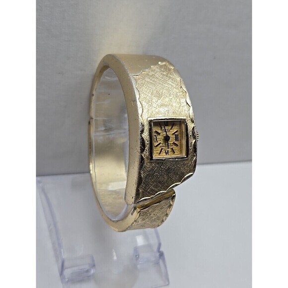 Vulcain Medana Pamela Bangle Watch Swiss 17 Jewels West Germany Gold Tone Ladies main image 11